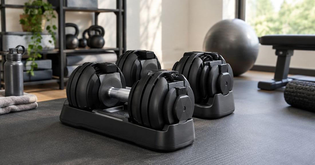How much weight do adjustable dumbbells go up to?
