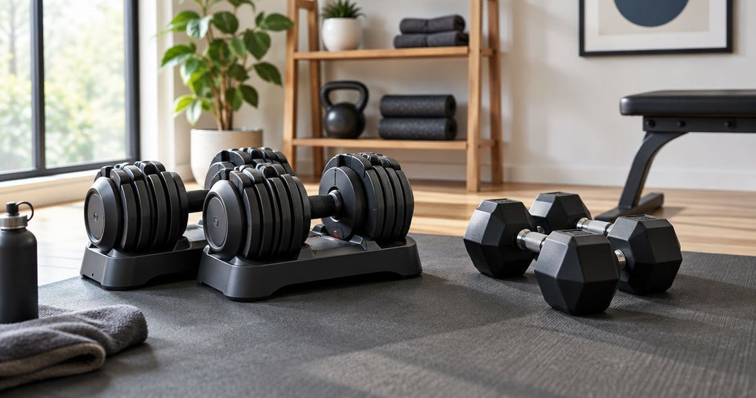 How much cheaper are adjustable dumbbells than fixed sets?