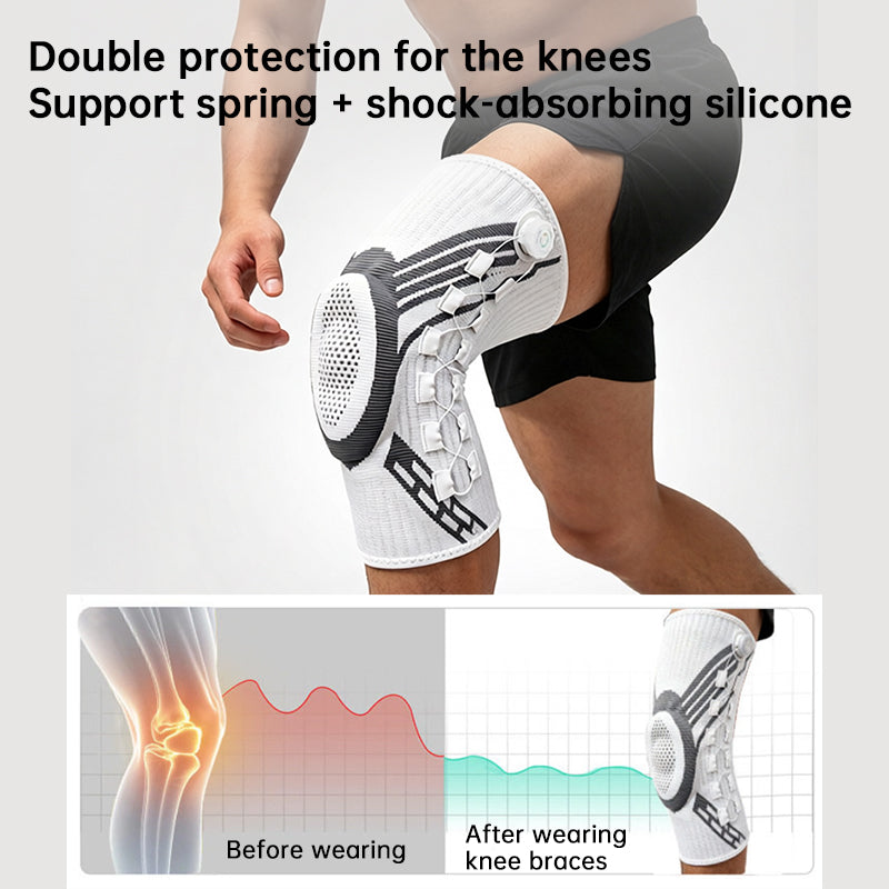 Adjustable Knob Knee Brace with Spring Support