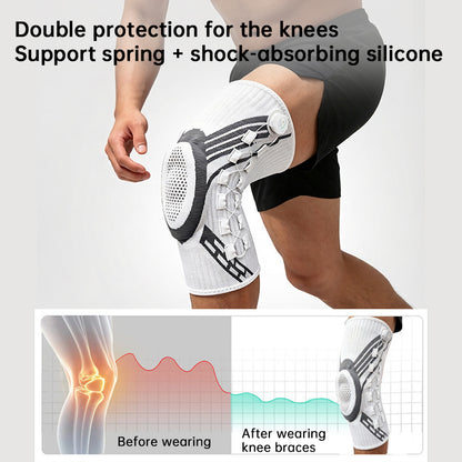 Adjustable Knob Knee Brace with Spring Support