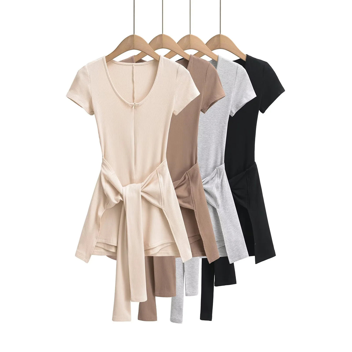 Cinch-Waist Fitness Playsuit