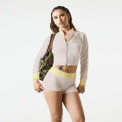 Women's Zip-Up Jacket and Shorts Set
