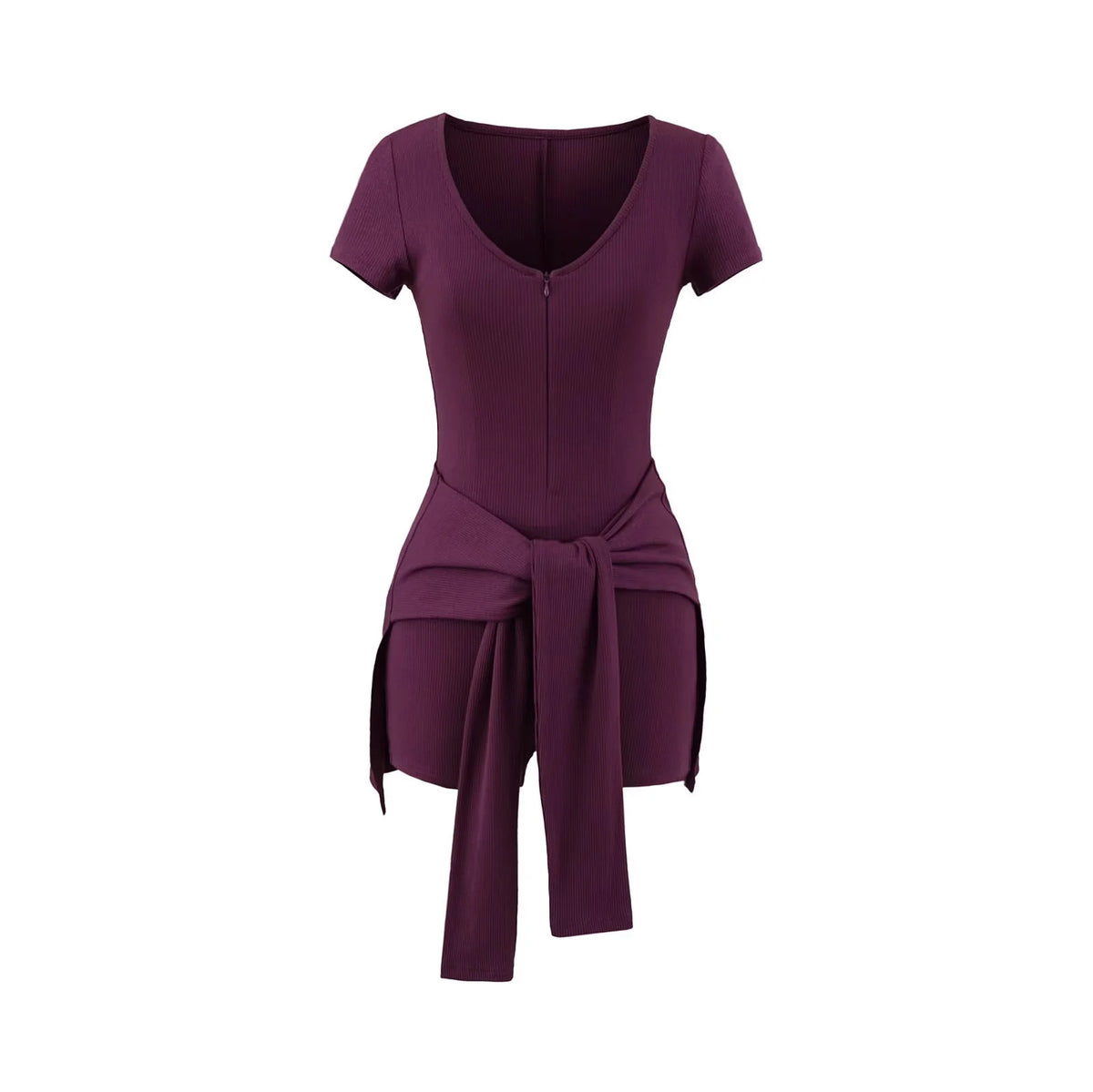 Cinch-Waist Fitness Playsuit
