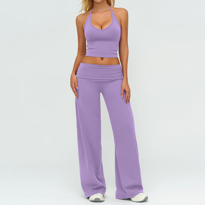 Women's Tank Top and Wide-Leg Pants Set