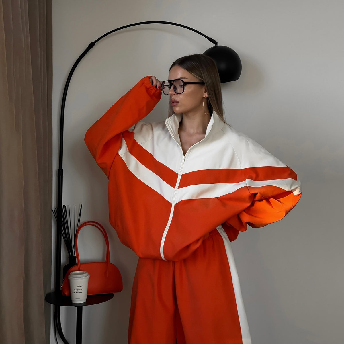 Women's Striped Track Suit Set