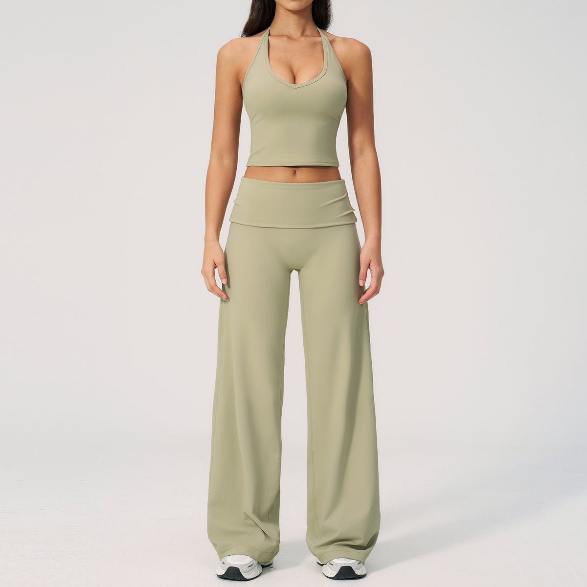 Women's Tank Top and Wide-Leg Pants Set
