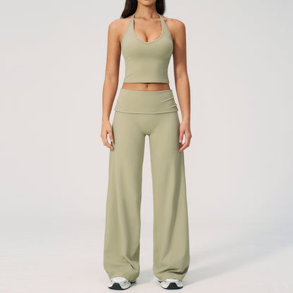 Women's Tank Top and Wide-Leg Pants Set