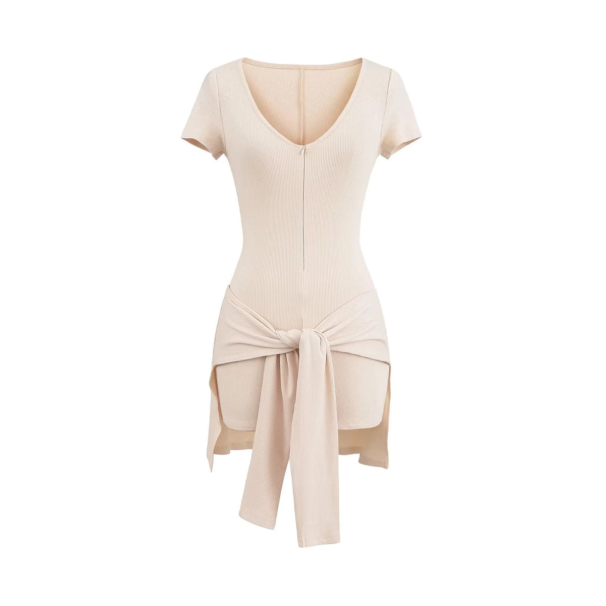 Cinch-Waist Fitness Playsuit