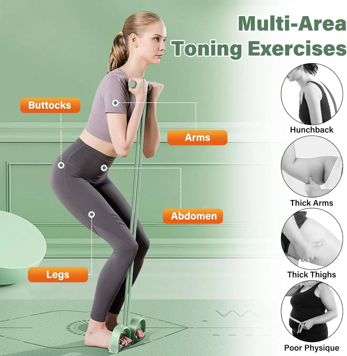 Portable Pedal Resistance Band — product view 3